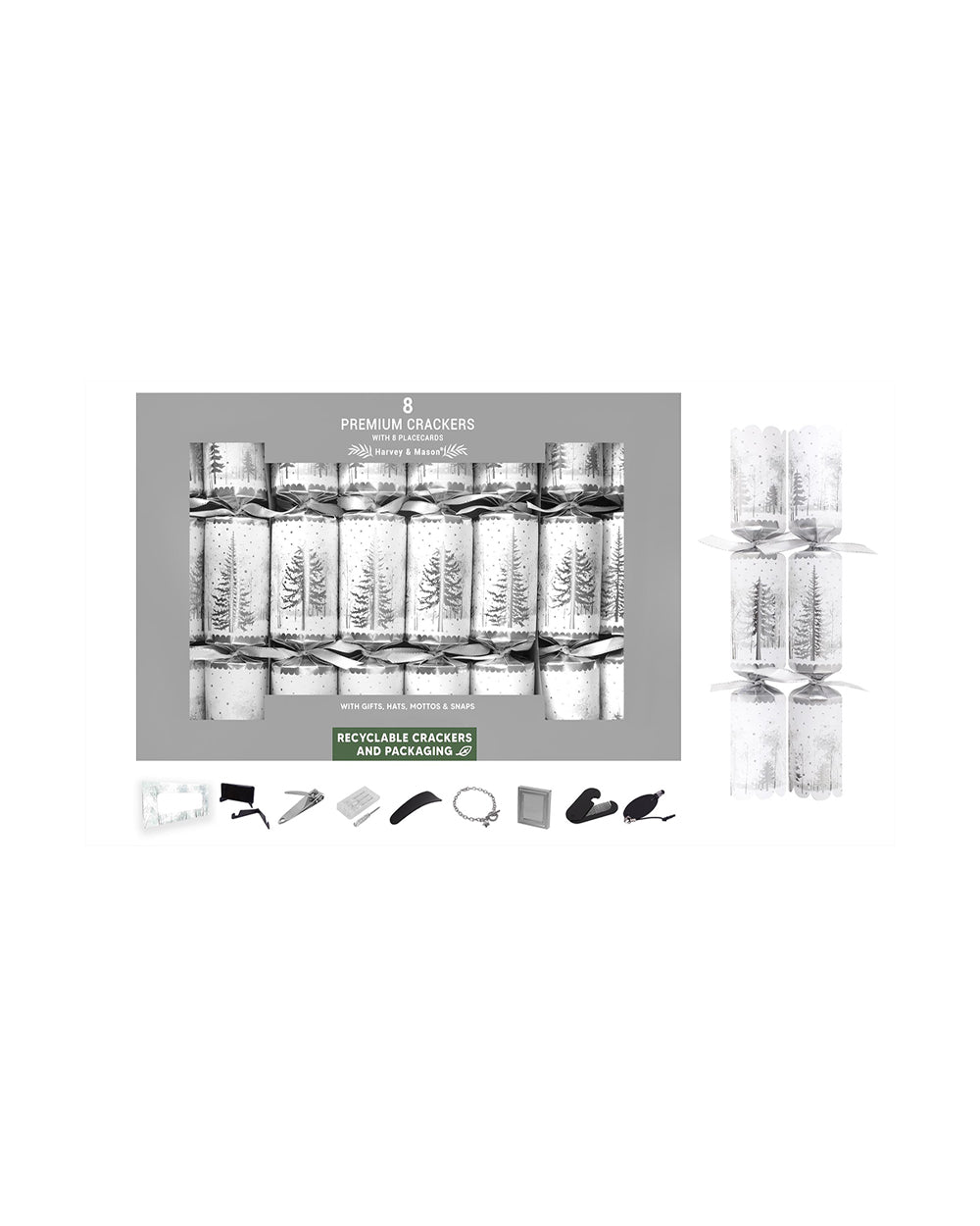 RSW 8 Premium Silver Tree 12.5 inch Crackers