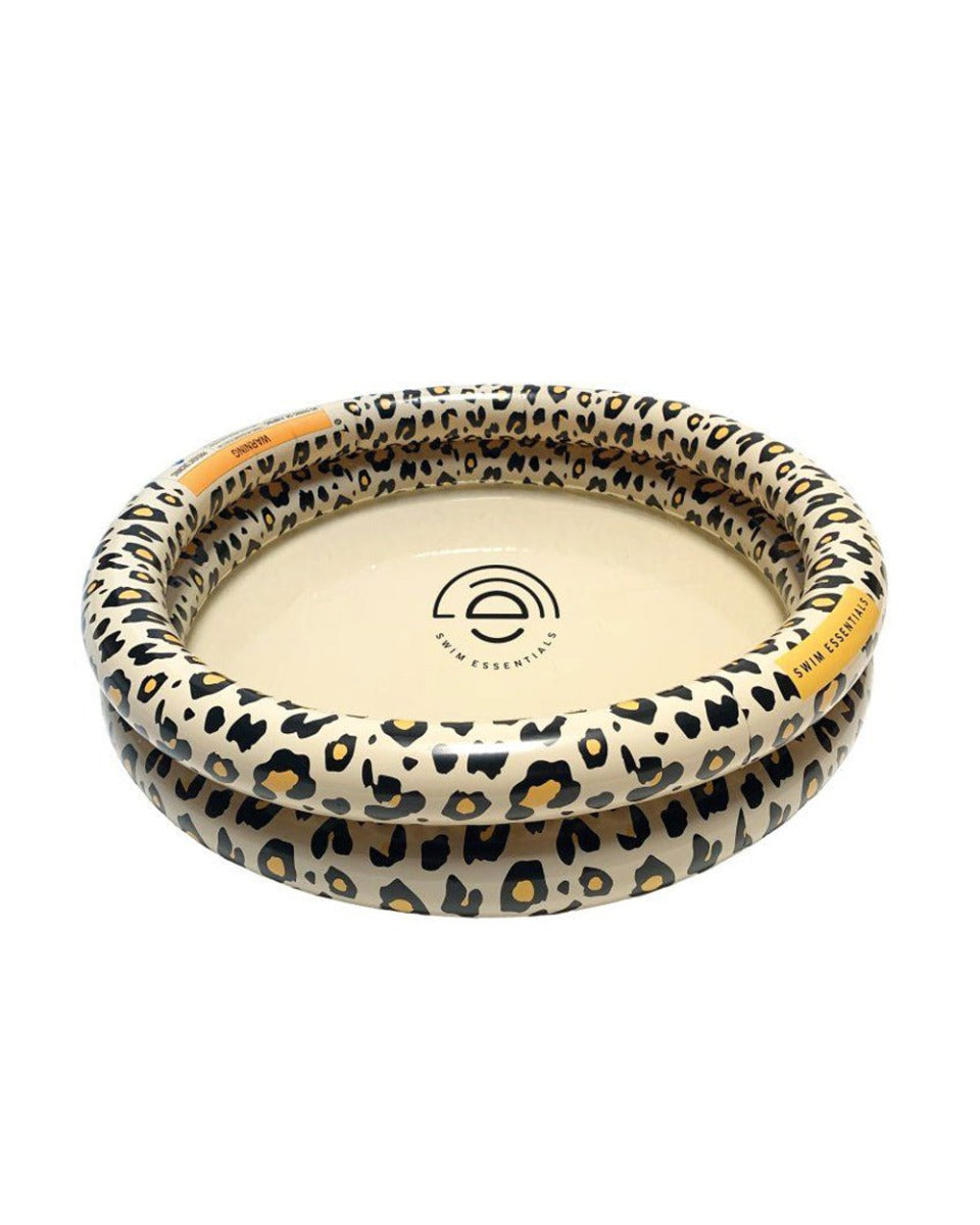 Swim Essentials Beige Leopard Baby Pool 60cm 2 Rings