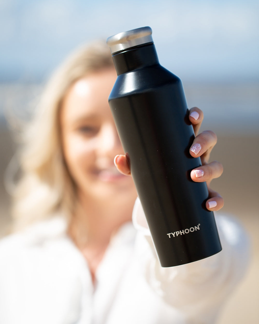 Typhoon 500ML Double Wall Stainless Steel Bottle Black