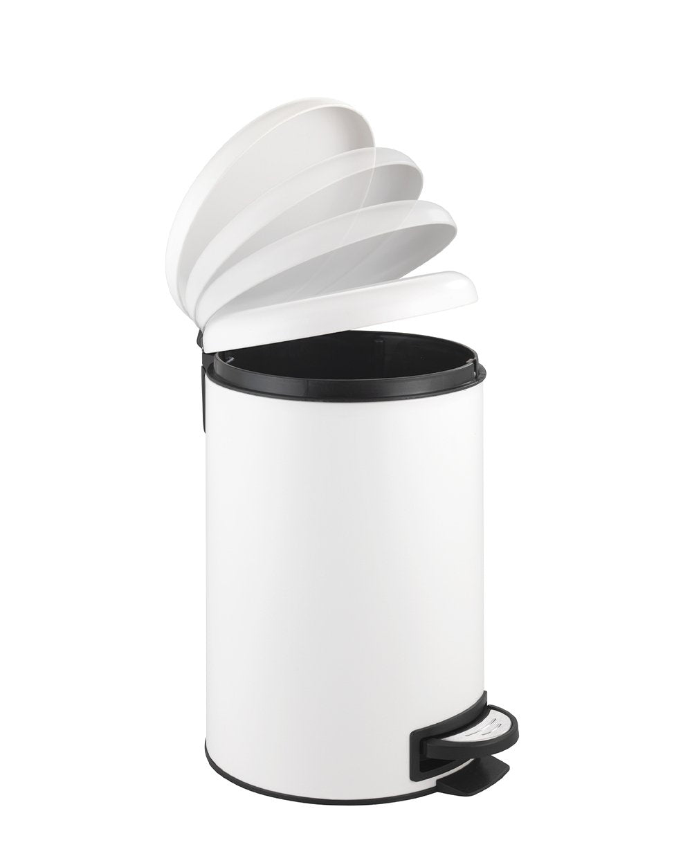 Wenko Pedal Bin Leman White Easy Close 12 Liter