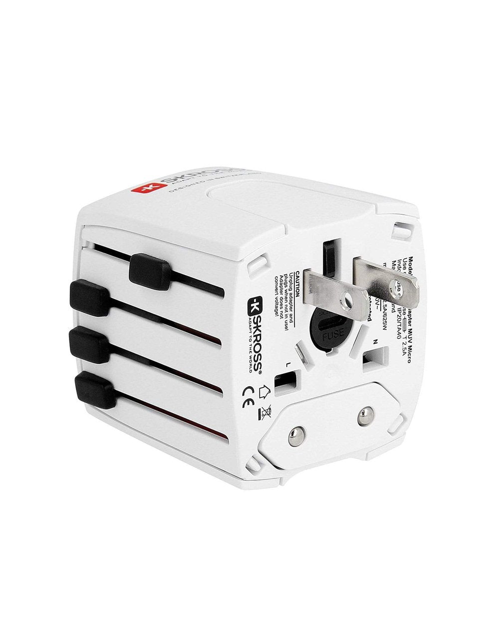 SKROSS MUV Micro-USB 2.4A Multi Plug Adapter White