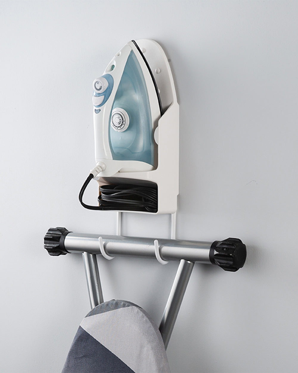 Woolite Iron & Ironing Board Wall Mount Holder White