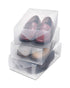 Whitmor Clear Men Shoe Boxes Small Set of 3 Pieces