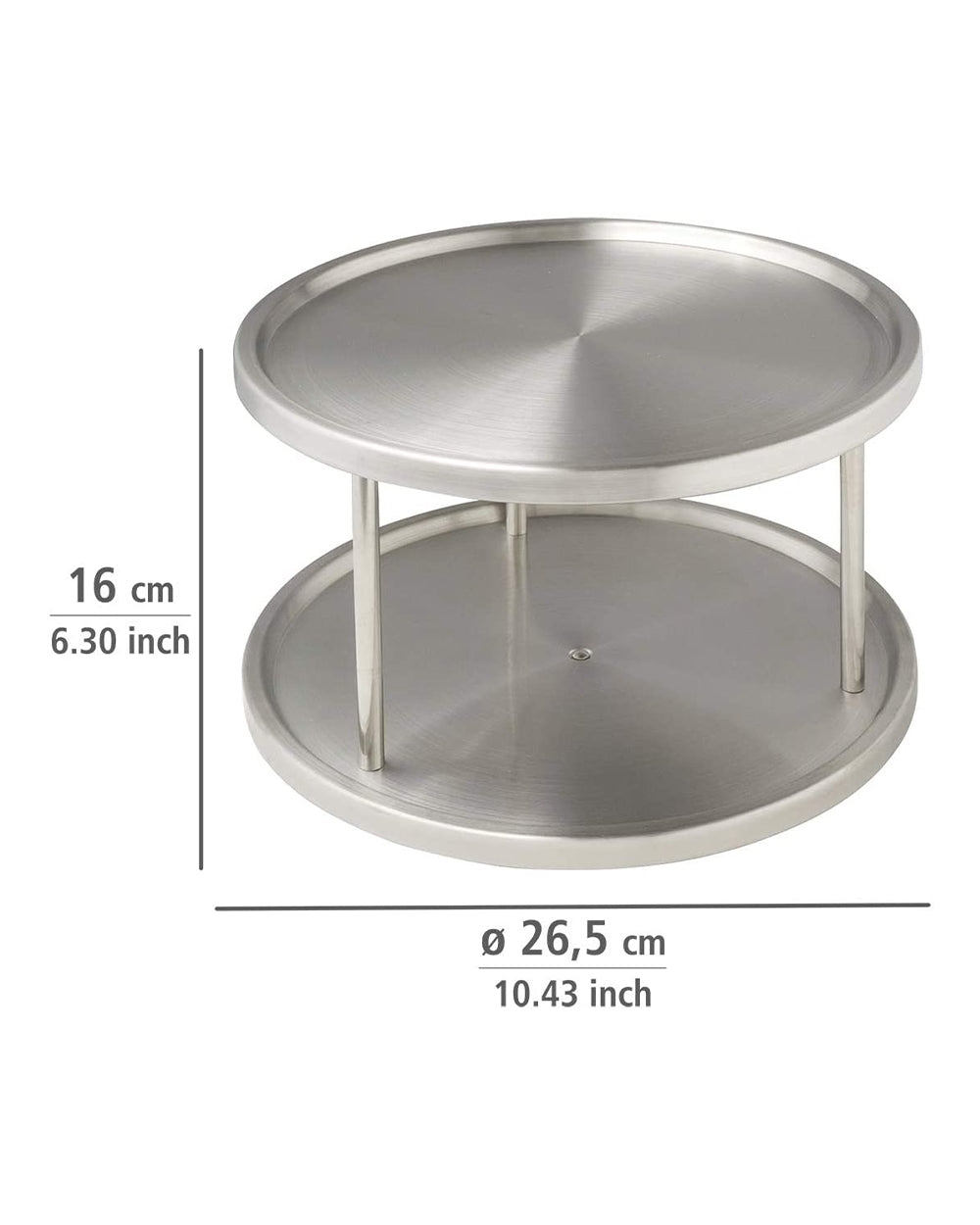 Wenko 2 Tier Turntable Stainless Steel