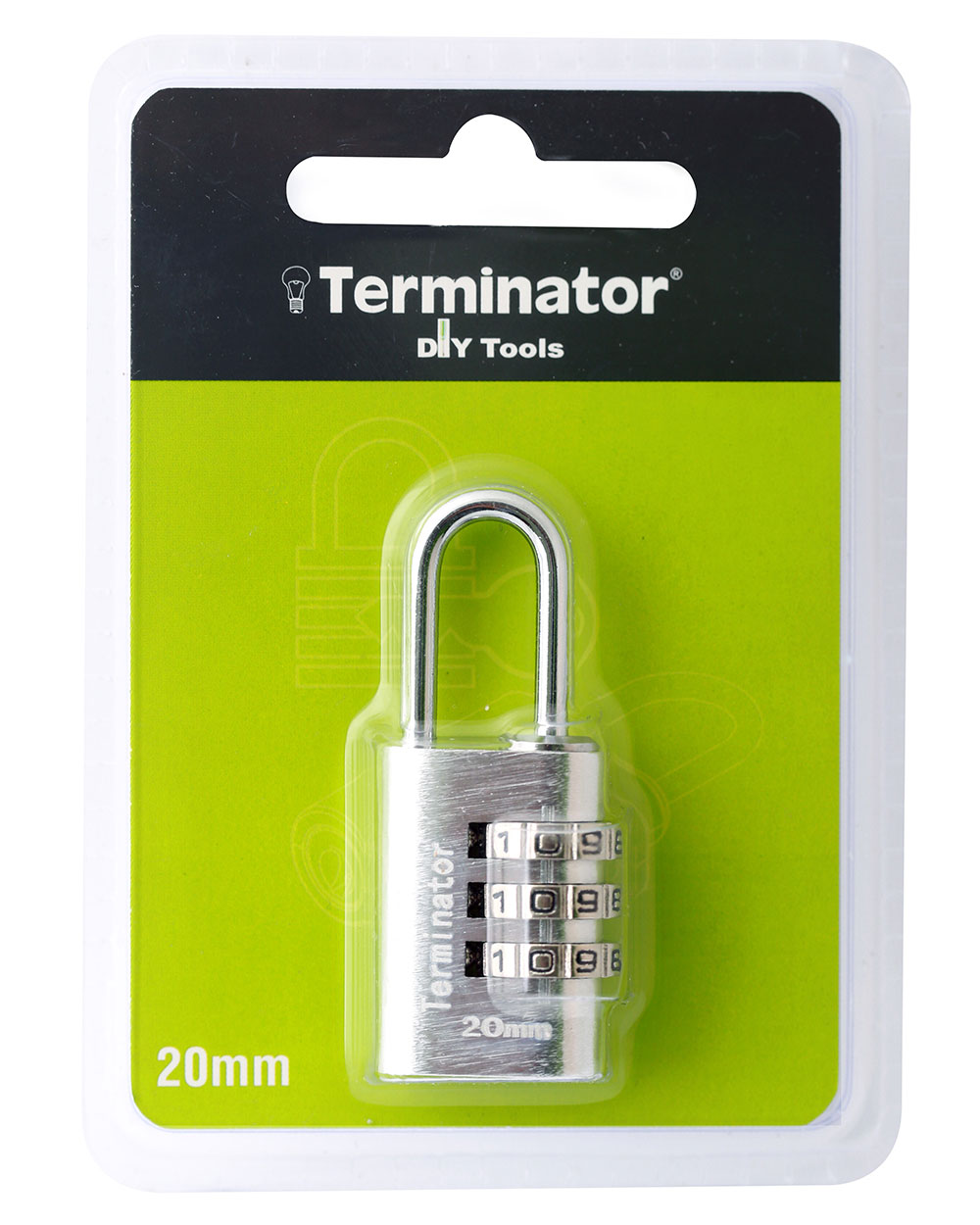 Terminator Pad Lock 20mm Silver