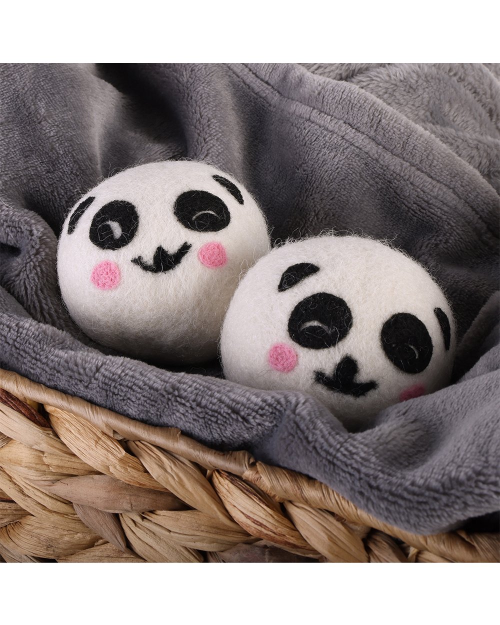 Simplify 2 Pieces Wool Character Dryer Balls Assorted 1 Pack