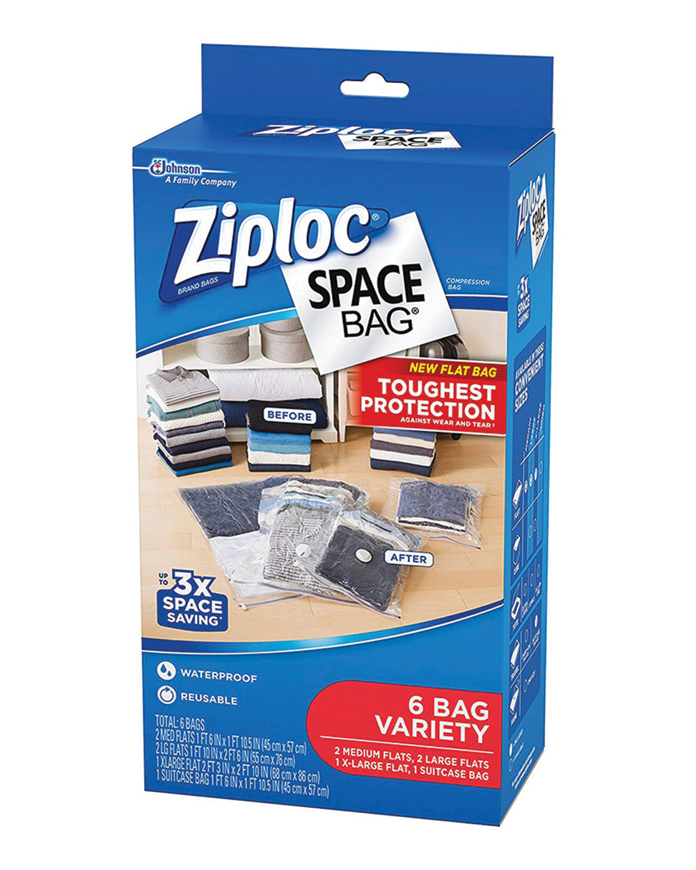 Ziploc Space Bag Variety Set 6 pieces