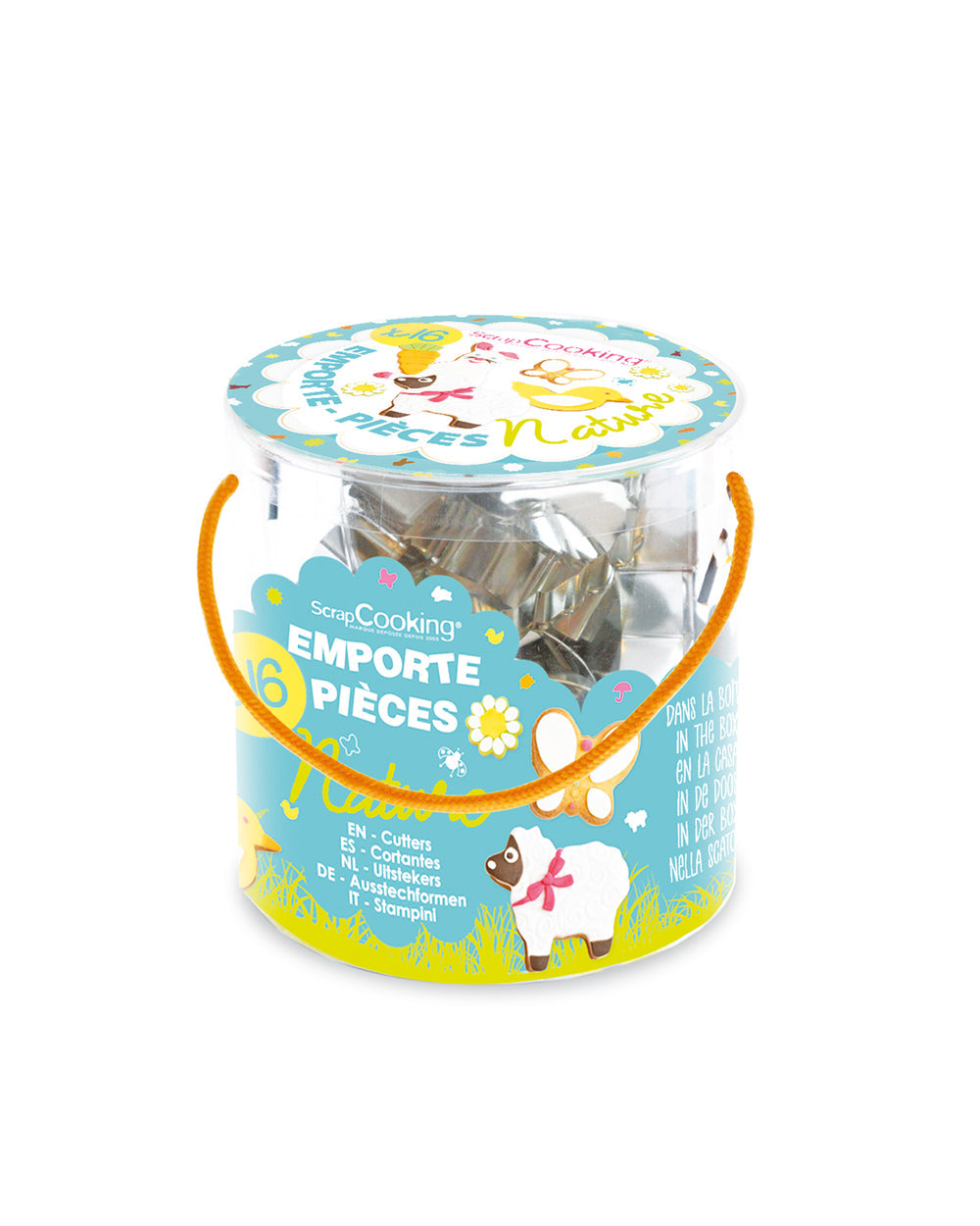 Scrapcooking Bucket of 16 Nature Themed Cookie Cutters