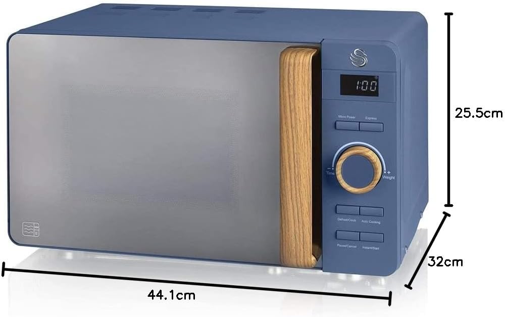 Swan Nordic Digital Microwave Blue 20 Litre