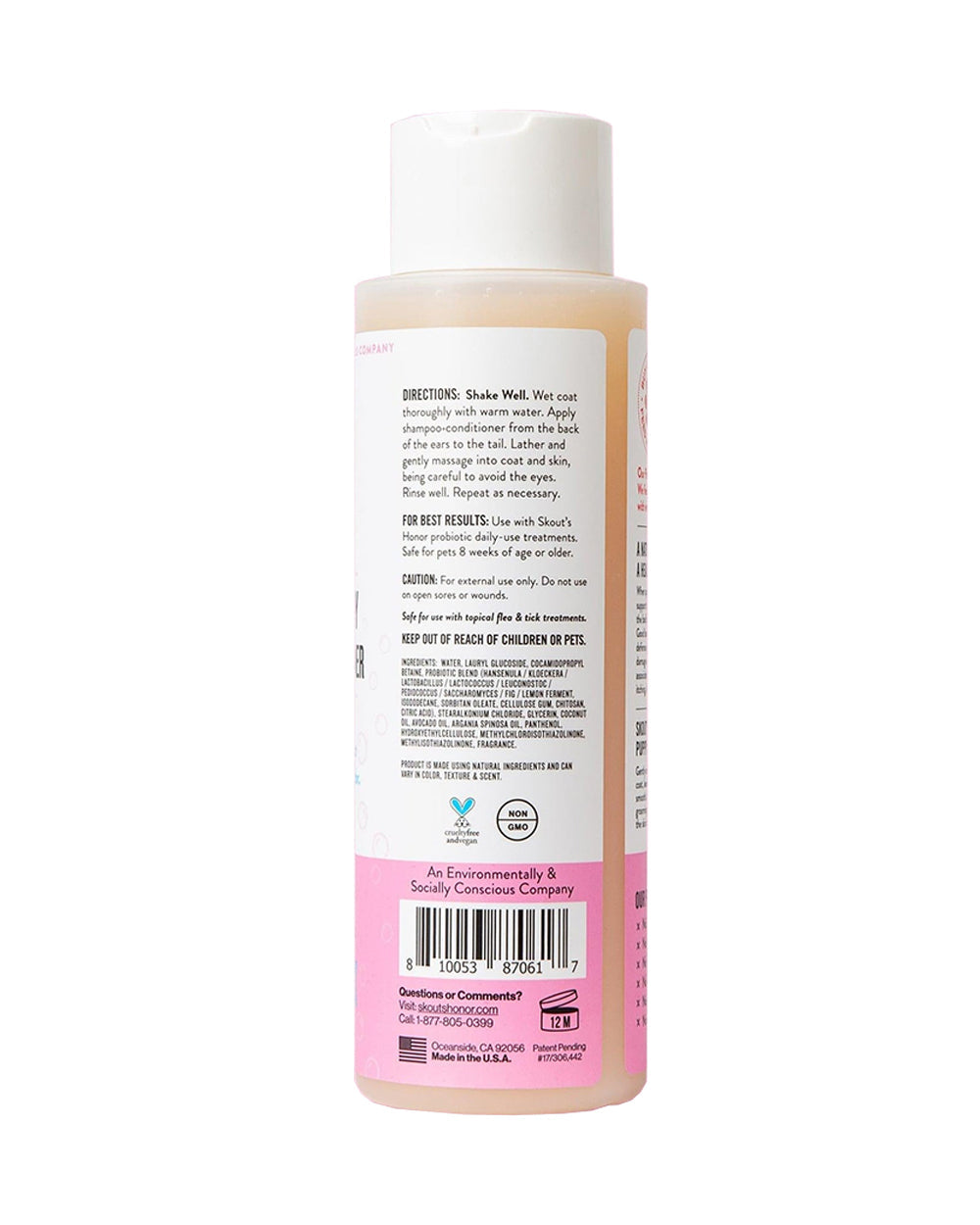 Skouts Honor 475ML Probiotic Shampoo Plus Conditioner Happy Puppy Grooming