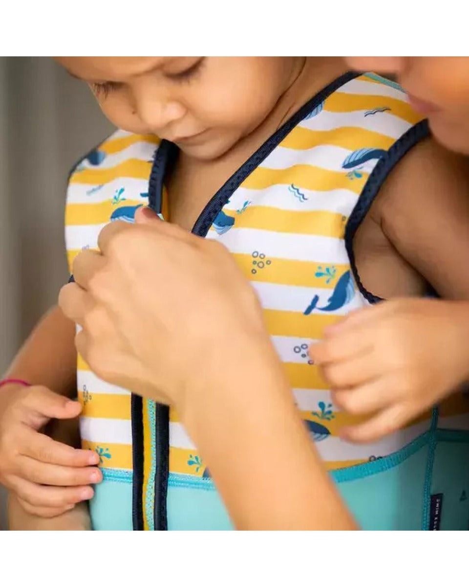 Swim Essentials Yellow-White Whale Swimming Vest 4-6 years