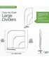 Spectrum Over the Shelf Dividers for Solid Shelf Peggable Sleeve Set Large