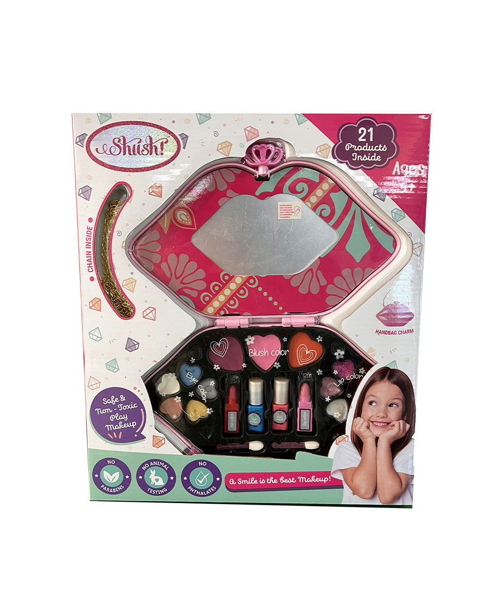 Shush Lip Shape Makeup Handbag By Homesmiths