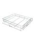 Tansel Wardrobe Pull Out Drawers with Slides L 696 x 100 x W 485 mm