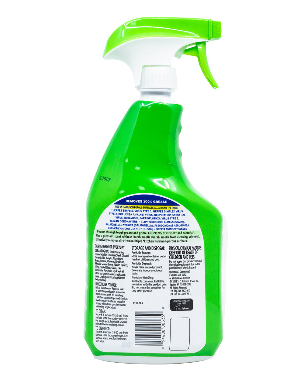 Scrubbing Bubble 32Oz Lemon Fantastik Antibacterial