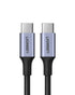 UGREEN USB-C to C Cable Aluminium Case with Nylon Braided 5A PD 100W Fast Charging 2 Meter Black