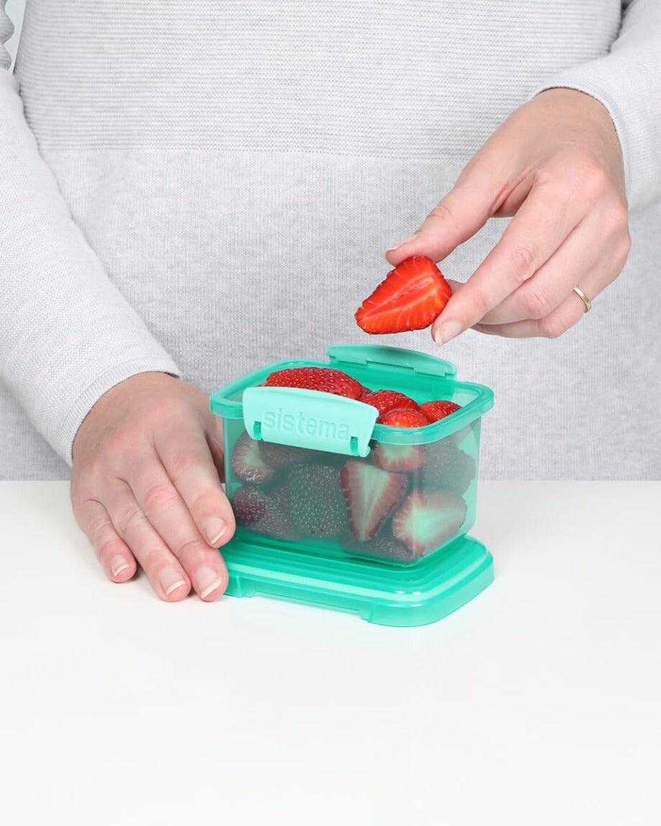 Sistema Rectangular Lunch Colored 3 Pack 400ML