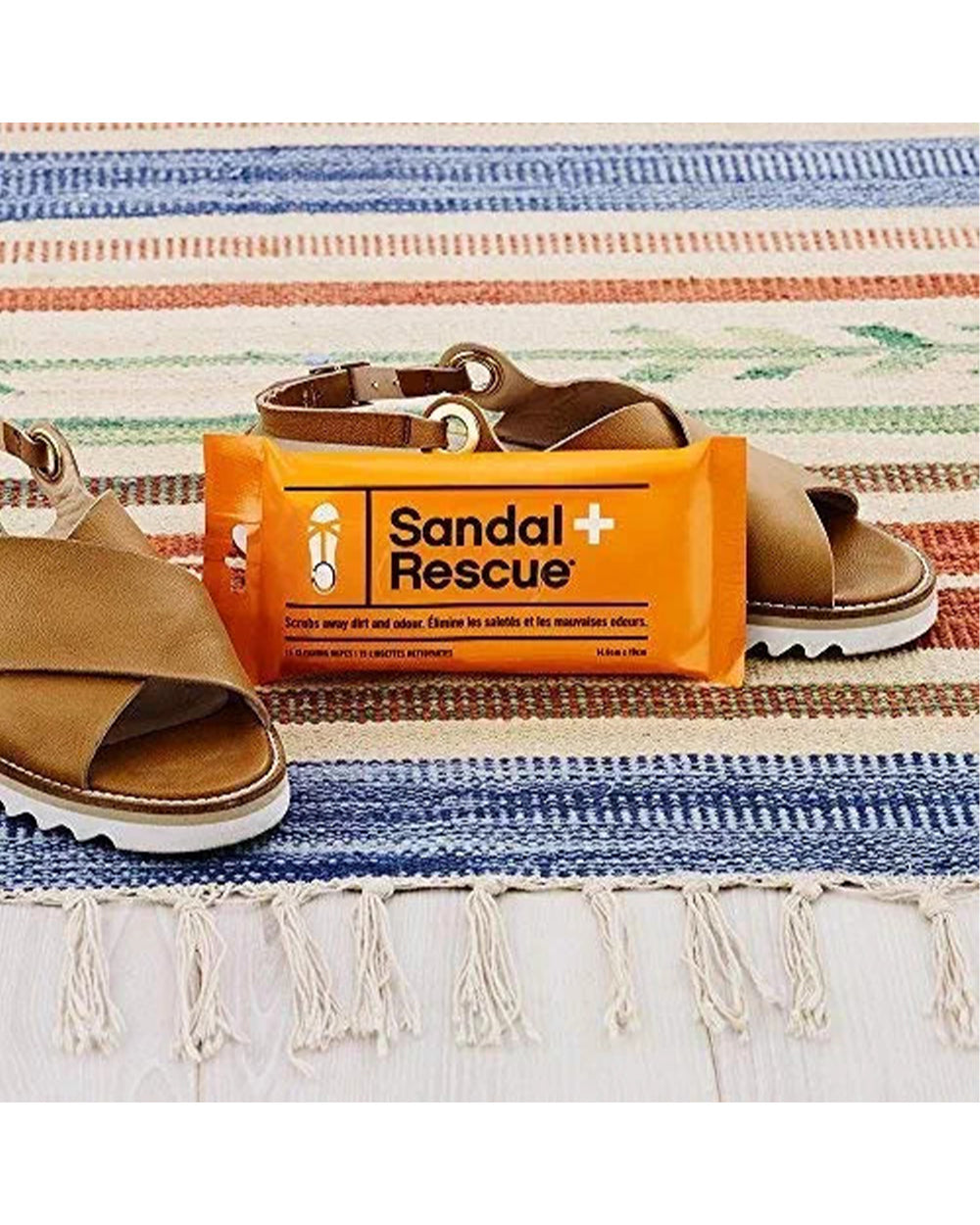 Sandal Rescue All Natural Cleaning Resealable Wipes Pack of 15