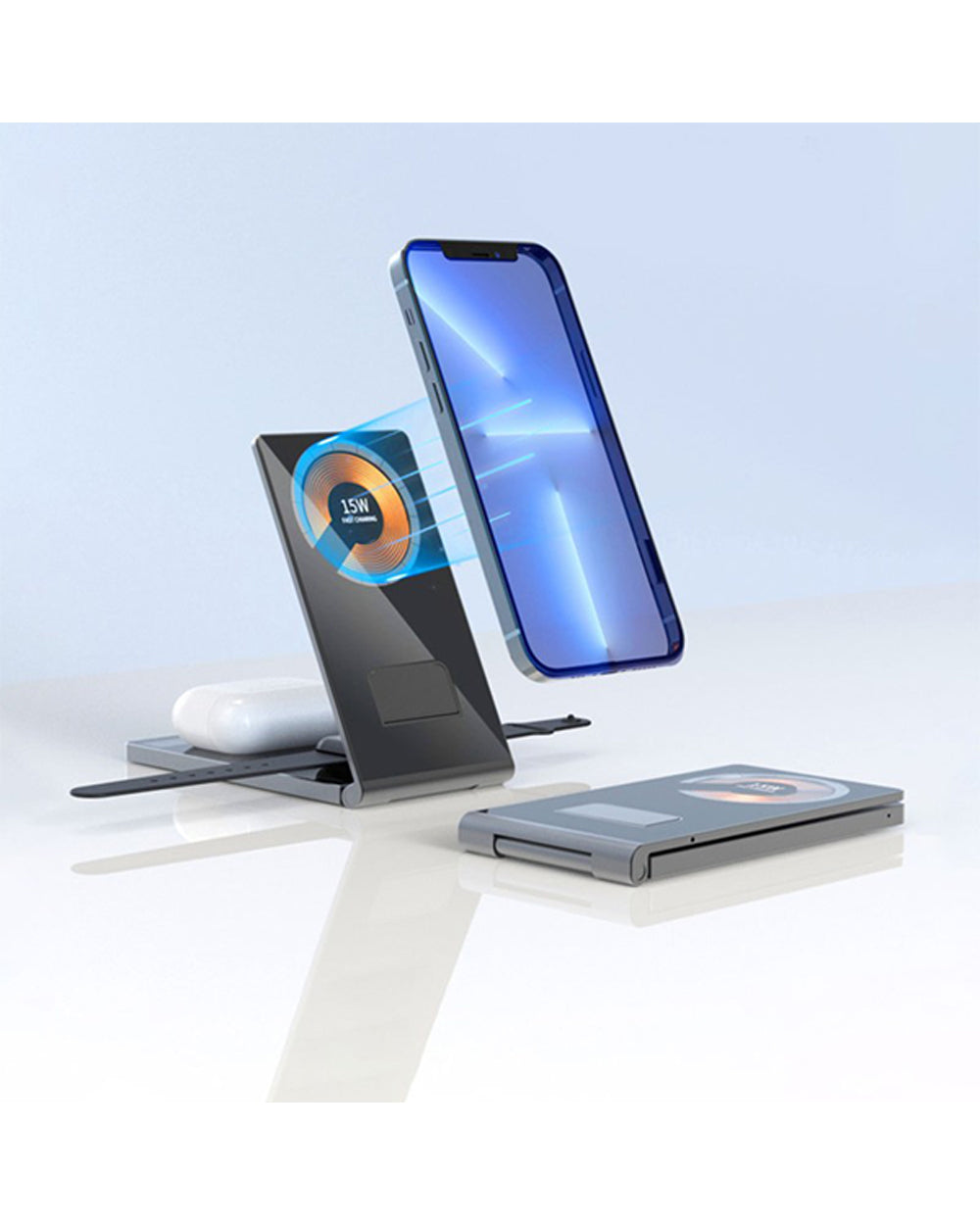 Trands Glassy Series 4 in 1 Wireless Charger TR-WC8436