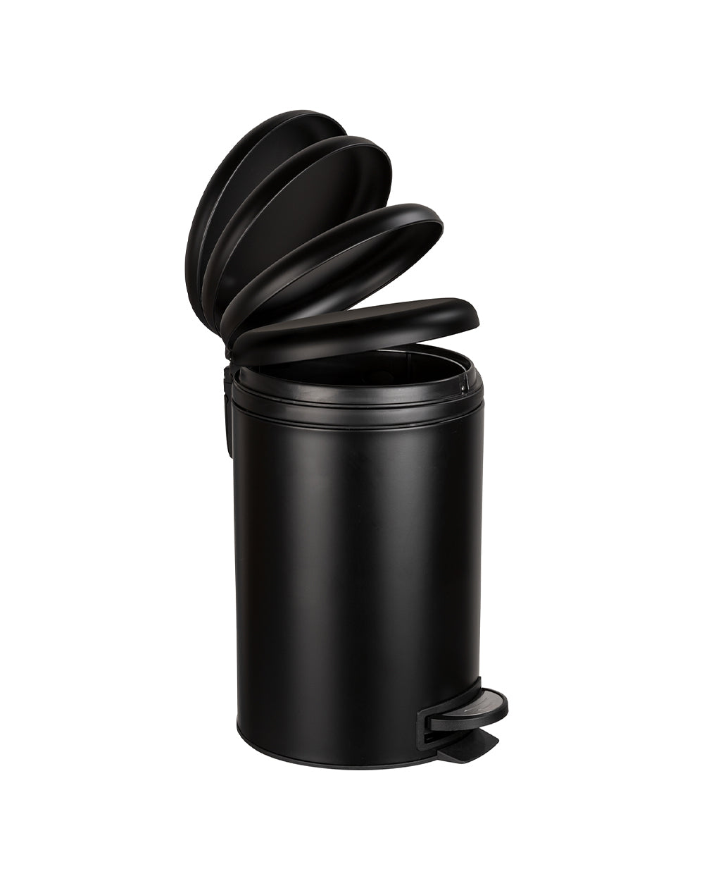 Wenko Pedal Bin Leman Black, Easy-Close 12 Liter