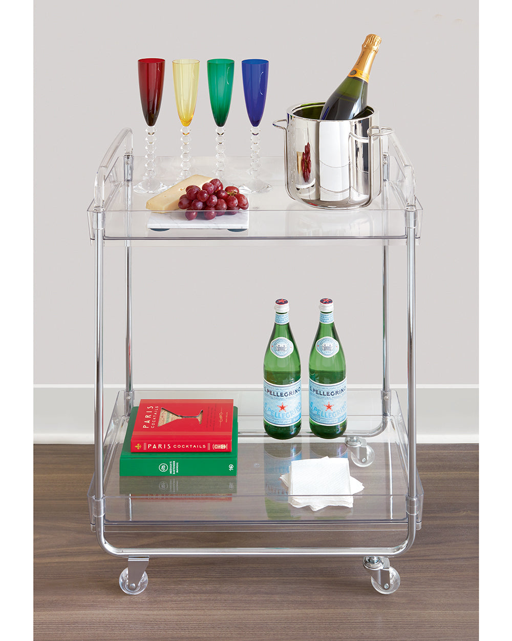 The Home Edit Cart Clear & Satin