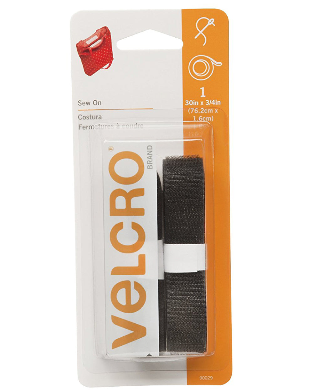 Velcro 30X3/4 Inches Tape Black