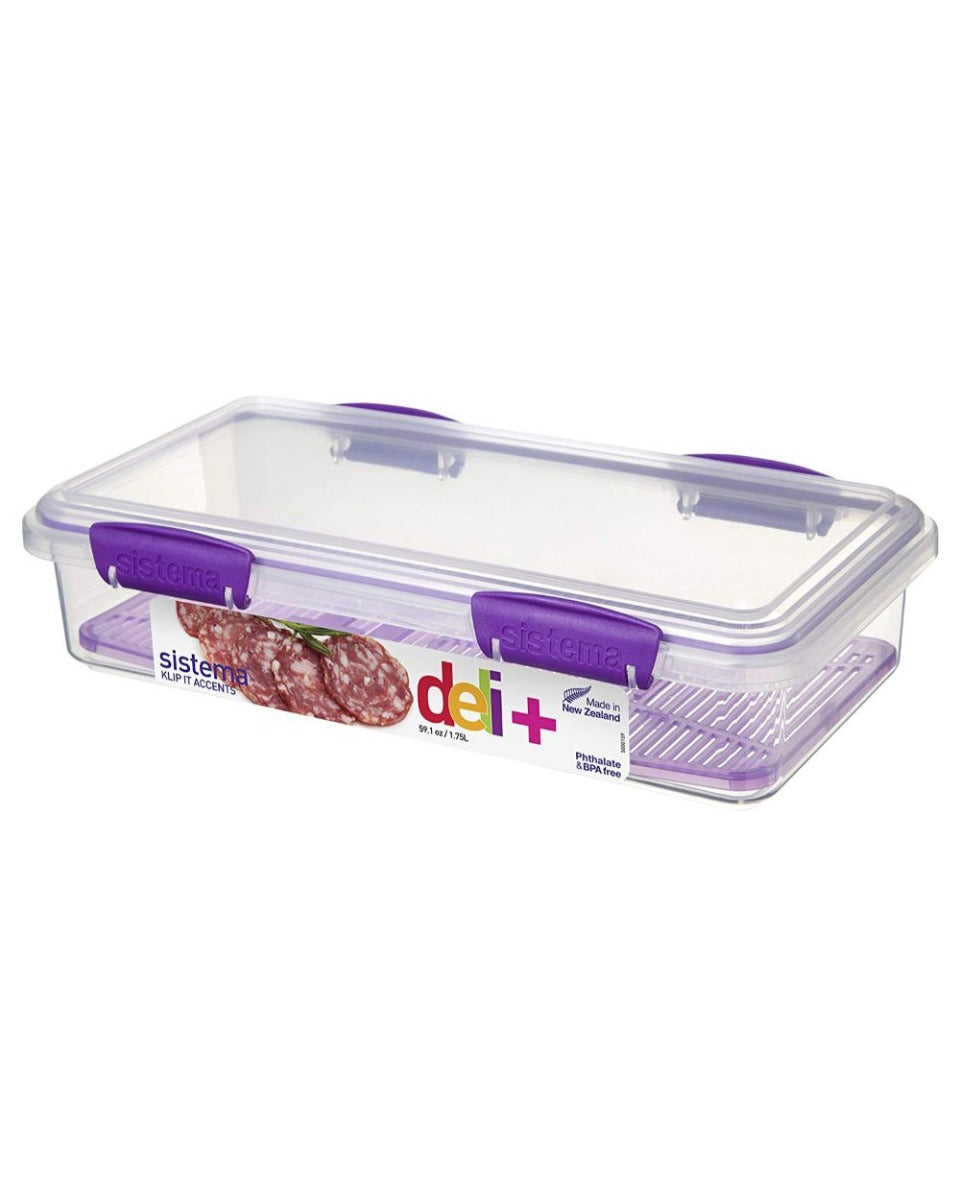 Sistema 1.75L Deli Storer Plus Accents Purple Clip