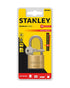Stanley Brass Padlock 40mm long Shackle 3 Keys