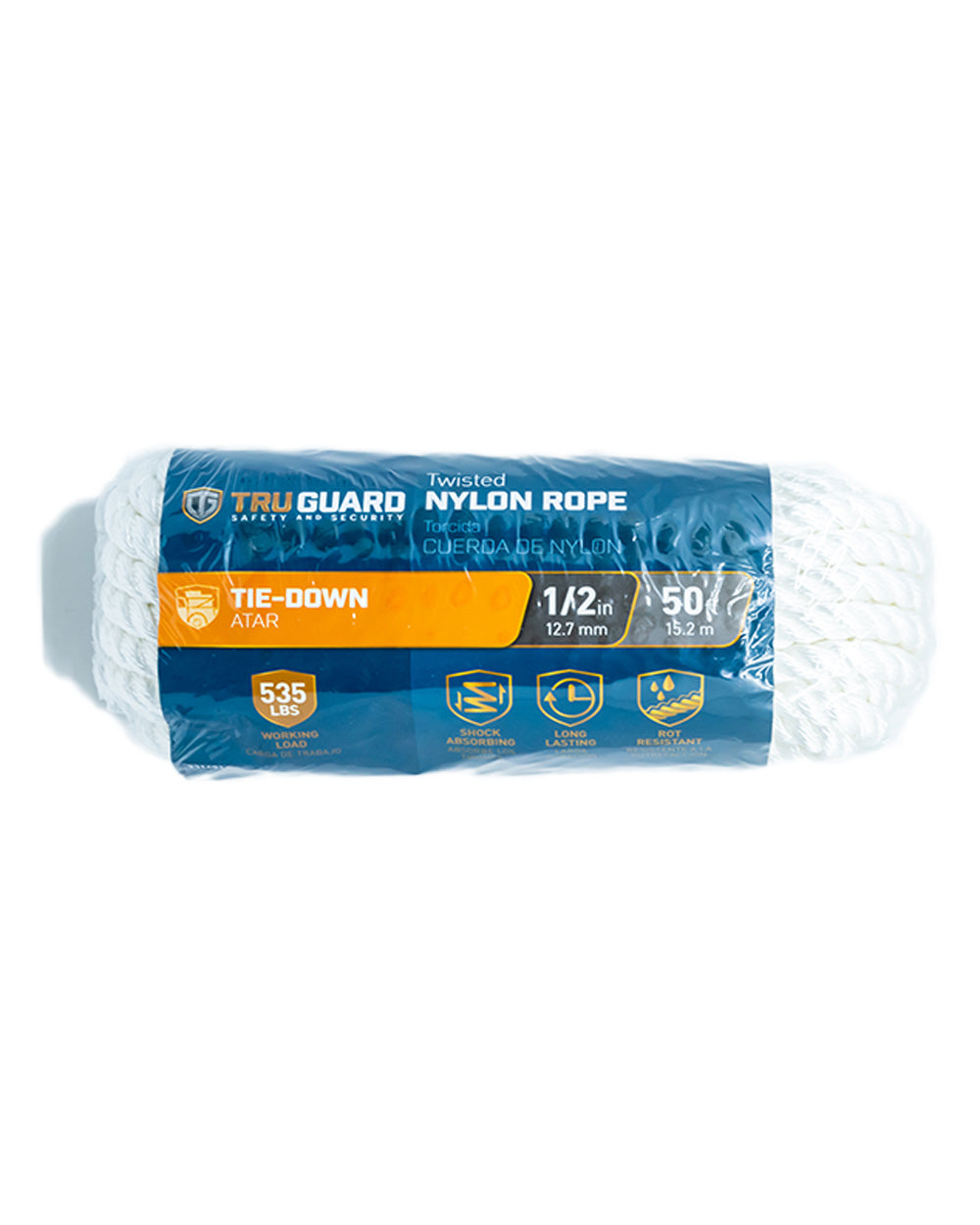 Tru-Guard 0.5 inch x 50 feet Twist Nylon Rope
