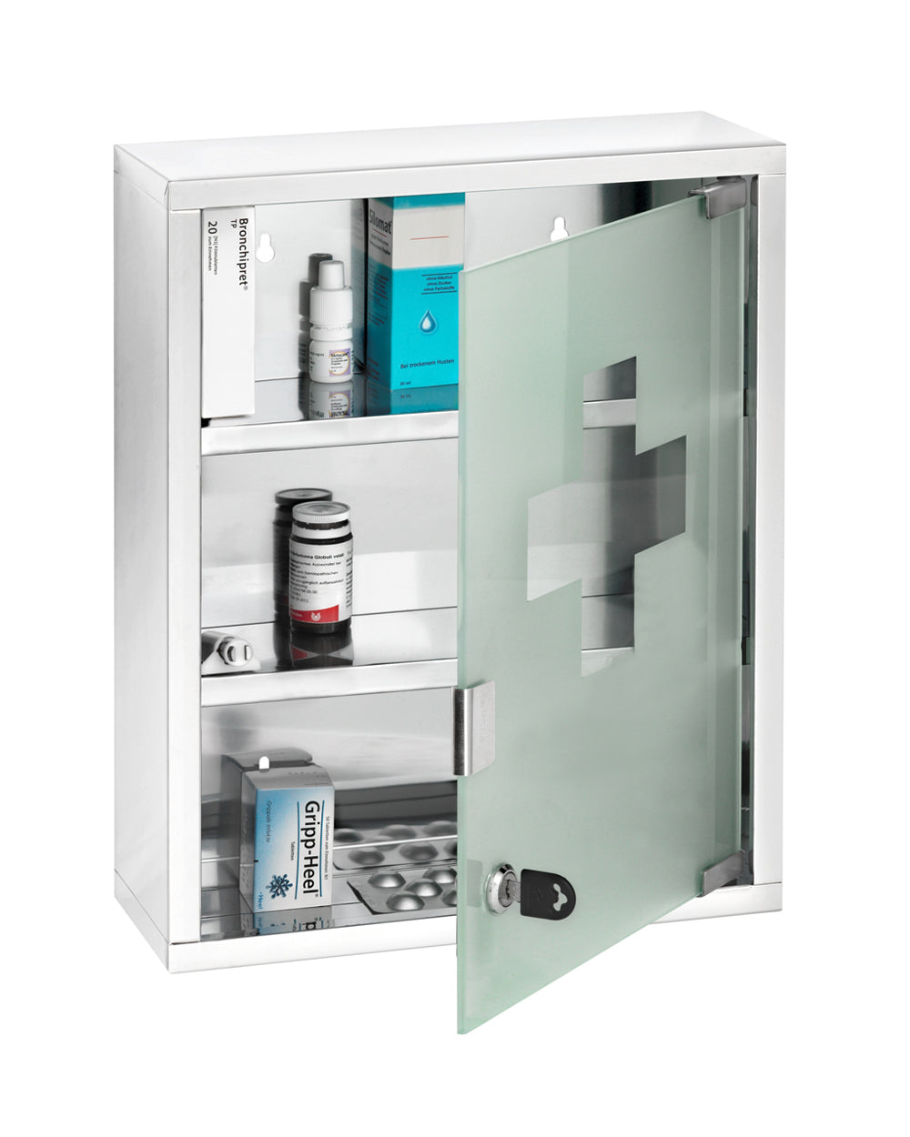 Wenko Stainless Steel Medicine Chest Grey & Silver