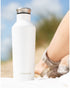 Typhoon 500ML Double Wall Stainless Steel Bottle White
