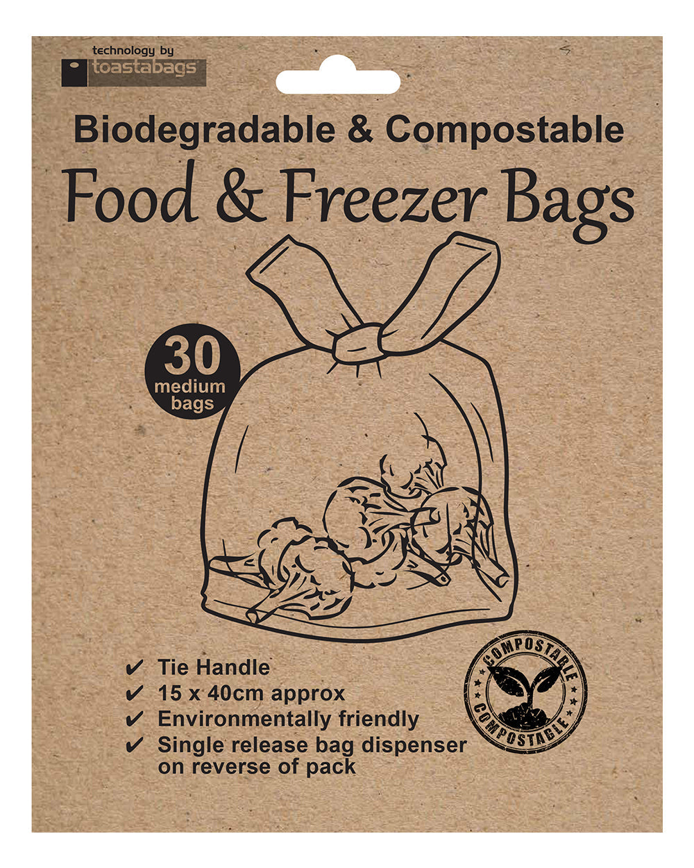 Toastabags Eco Freezer Bags 30 Pack