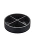 The Home Edit Divided Turntable with Removable Divider 12 inch Matte Black