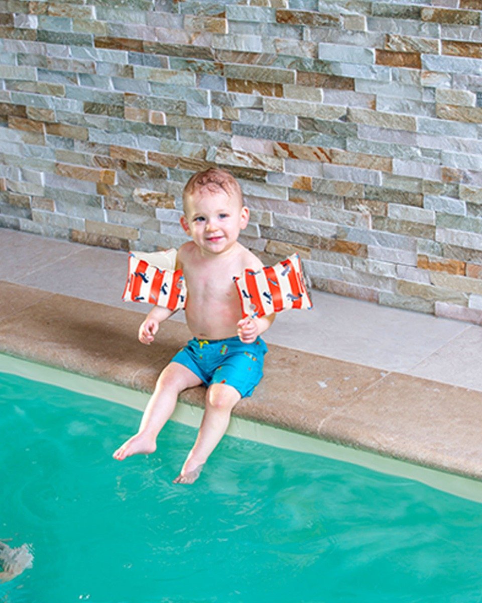 Swim Essentials Red-White Whale Inflatable Swimming Armbands 0-2 years