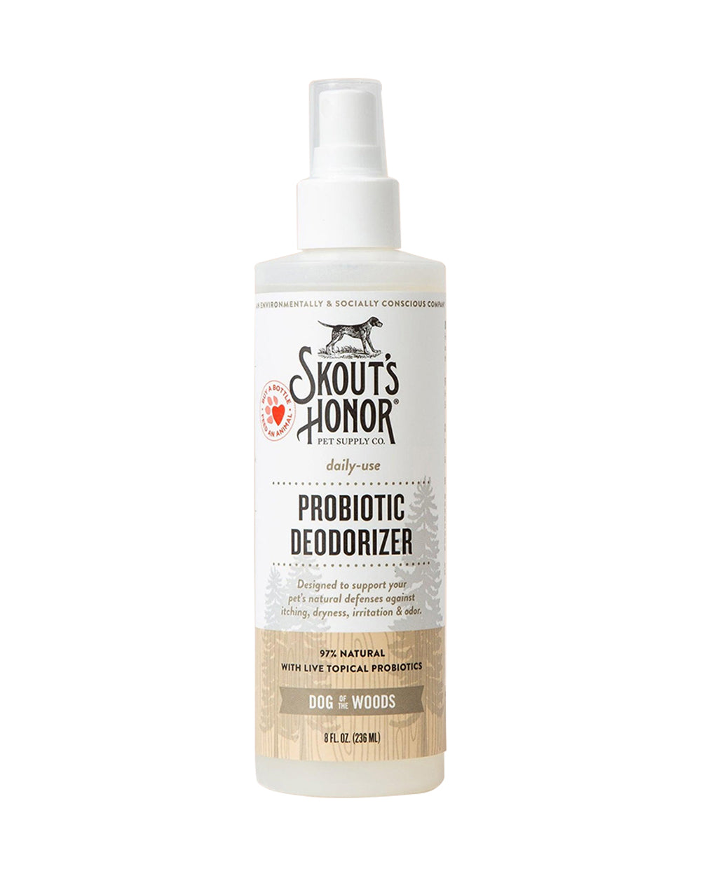 Skouts Honor 30ML Probiotic Daily Use Deodorizer Dog of the Woods Grooming
