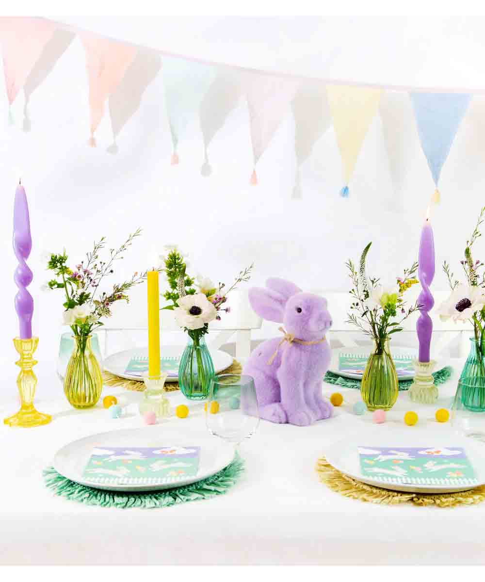 Talking Tables Spring Bunny Lilac Grass Bunny Decoration 25cm