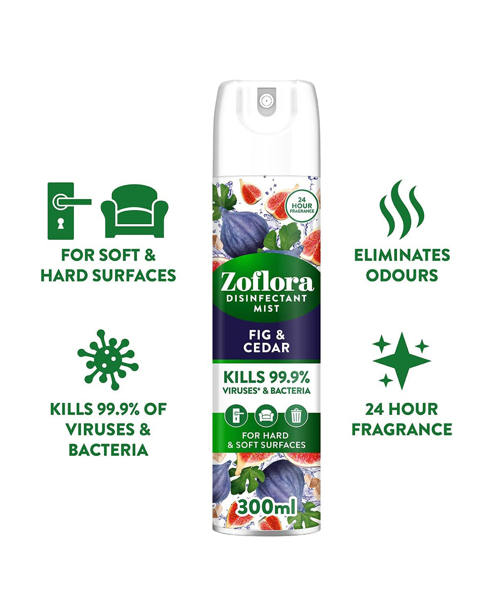 Zoflora 300ML Air Freshener Mist Fig & Cedar