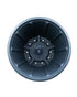 Cosmoplast Woodgrain Pot with Tray 12 inches Grey