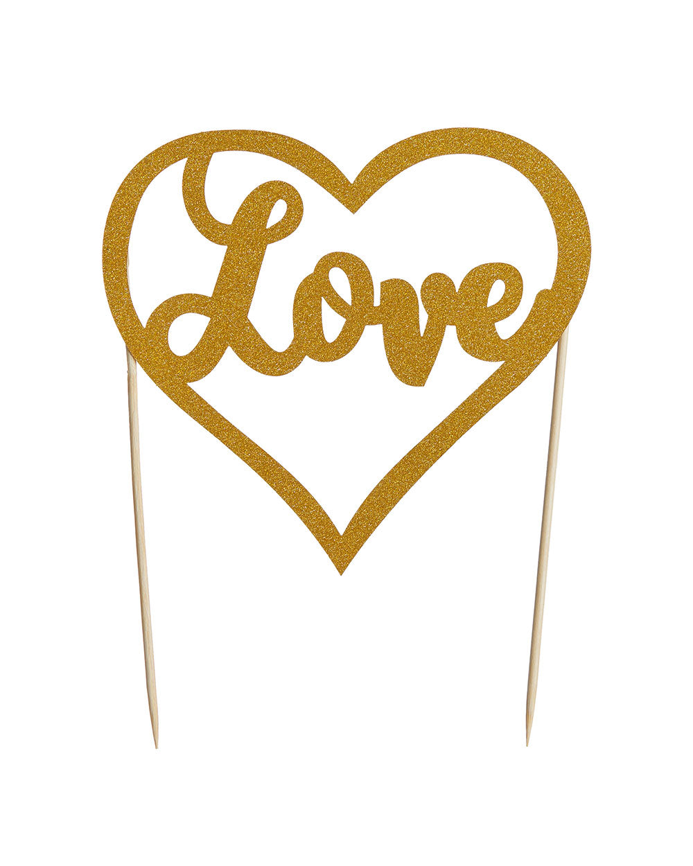 Mason Cash Love Gold Glitter Topper
