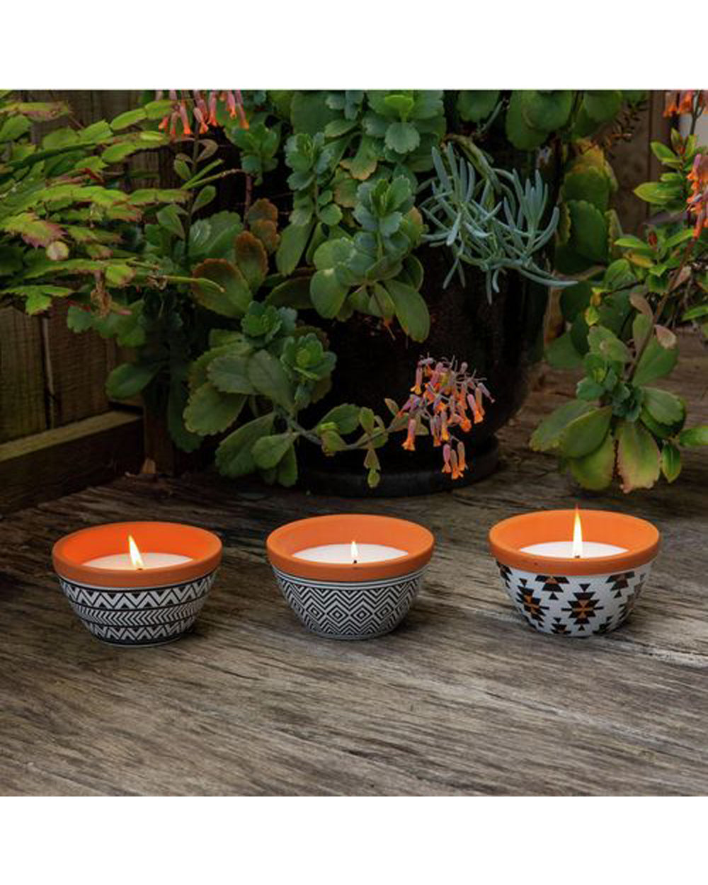 Wax Works Citronella Candle Bowl Printed 15cm