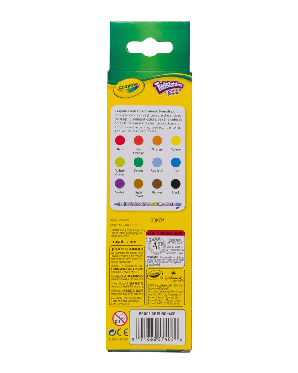 Crayola 12 Count Twistables Colored Pencils