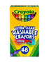 Crayola 48 Count Ultra Clean Washable Crayons Regular Size