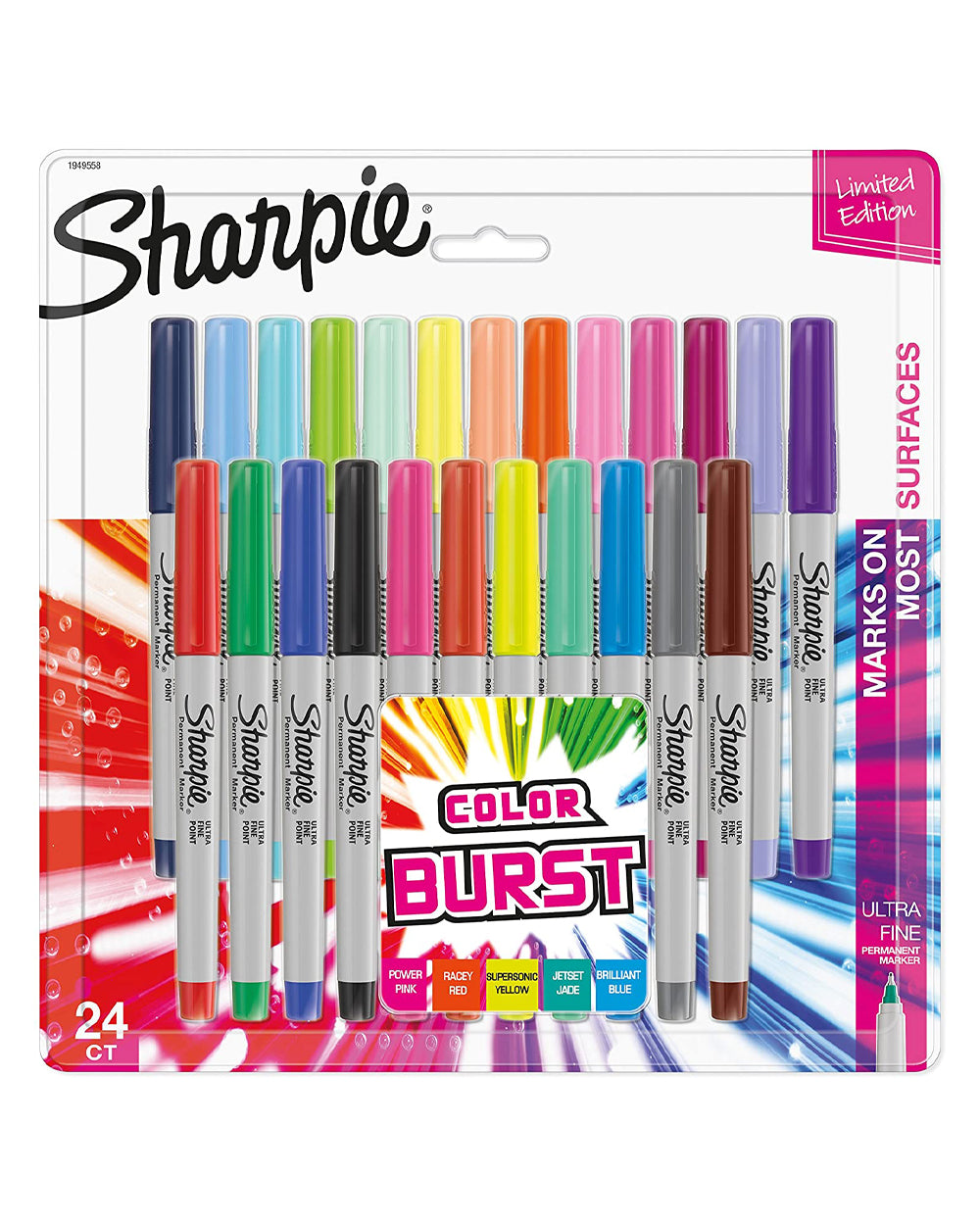 Sharpie Ultra Fine Color Burst 24 Count