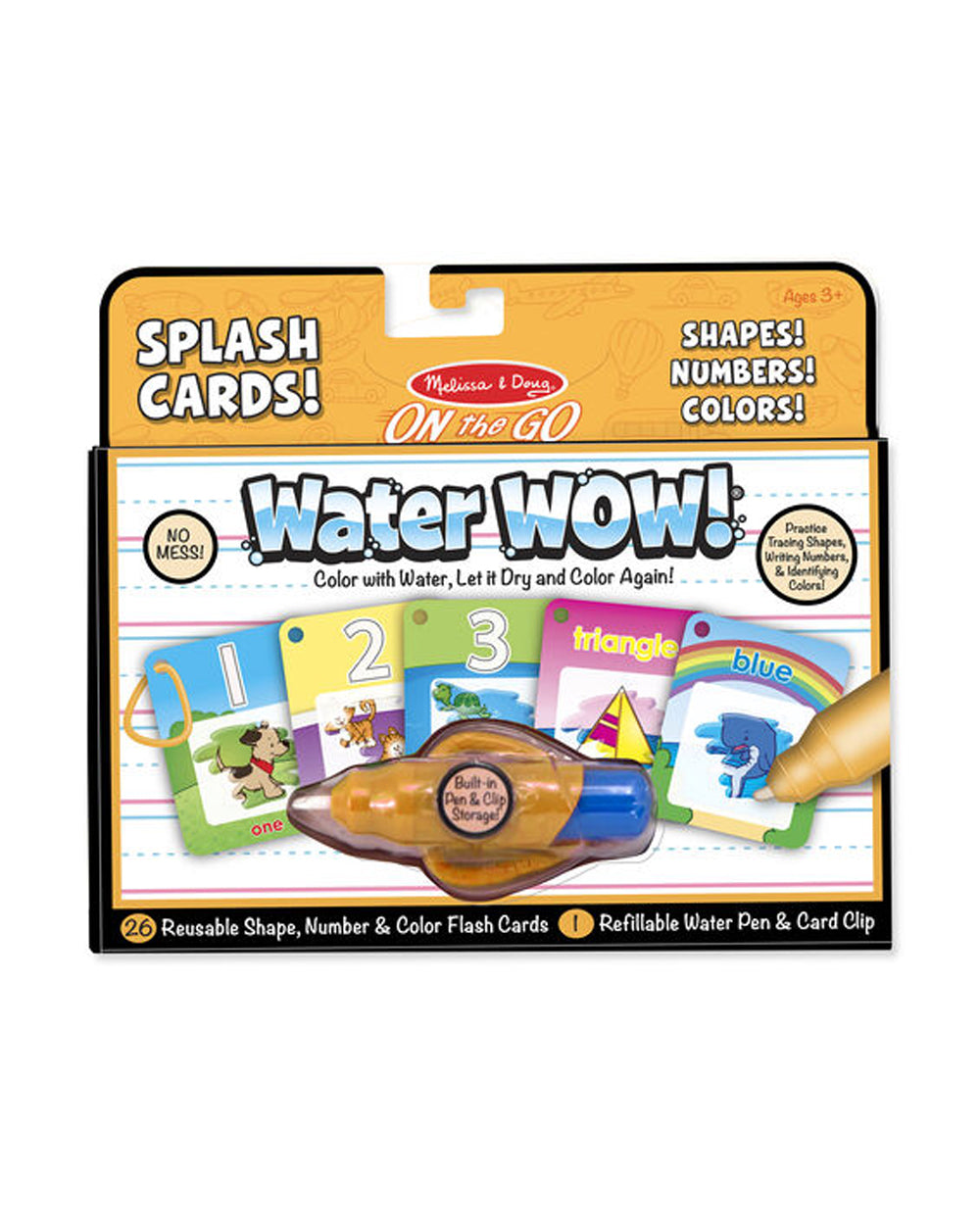 Melissa & Doug Water Wow Splash Cards Shapes, Numbers & Colors