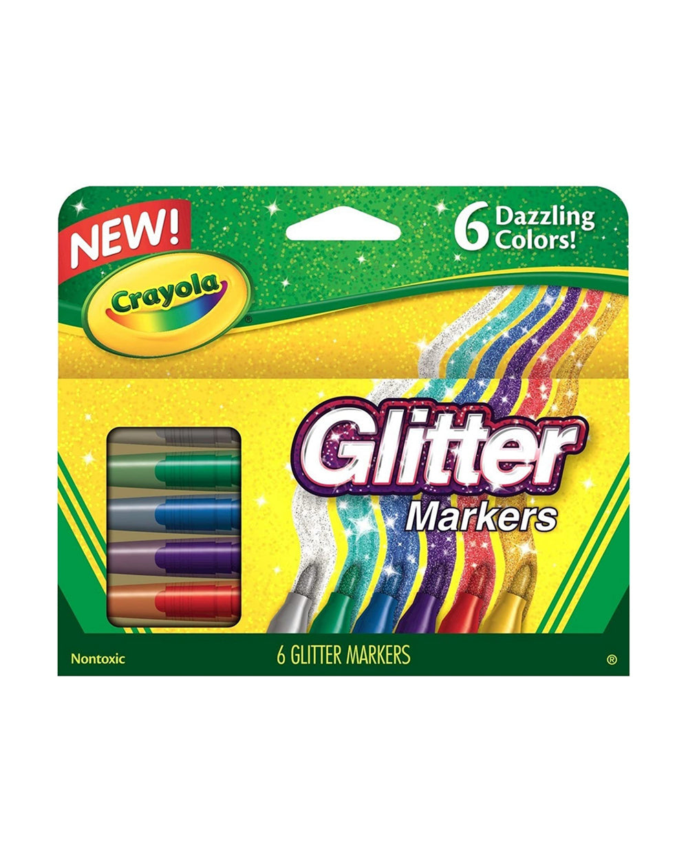 Crayola Glitter Markers Pack of 6