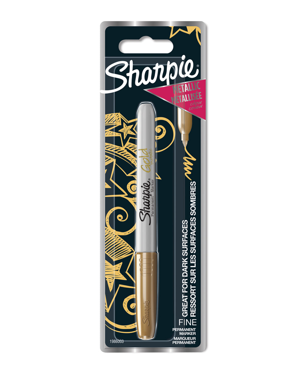 Sharpie Fine Point Permanent Marker Metallic Gold