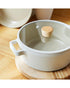 Neoflam FIKA Cast Aluminum 24cm Casserole with Glass Lid Induction Type