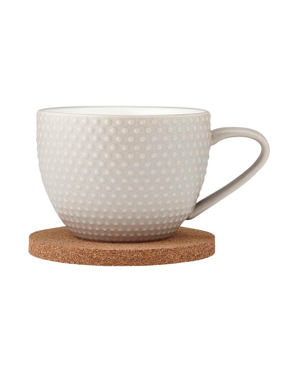 Ladelle Abode Textured Stone Mug & Coaster Set