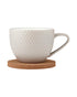 Ladelle Abode Textured Stone Mug & Coaster Set