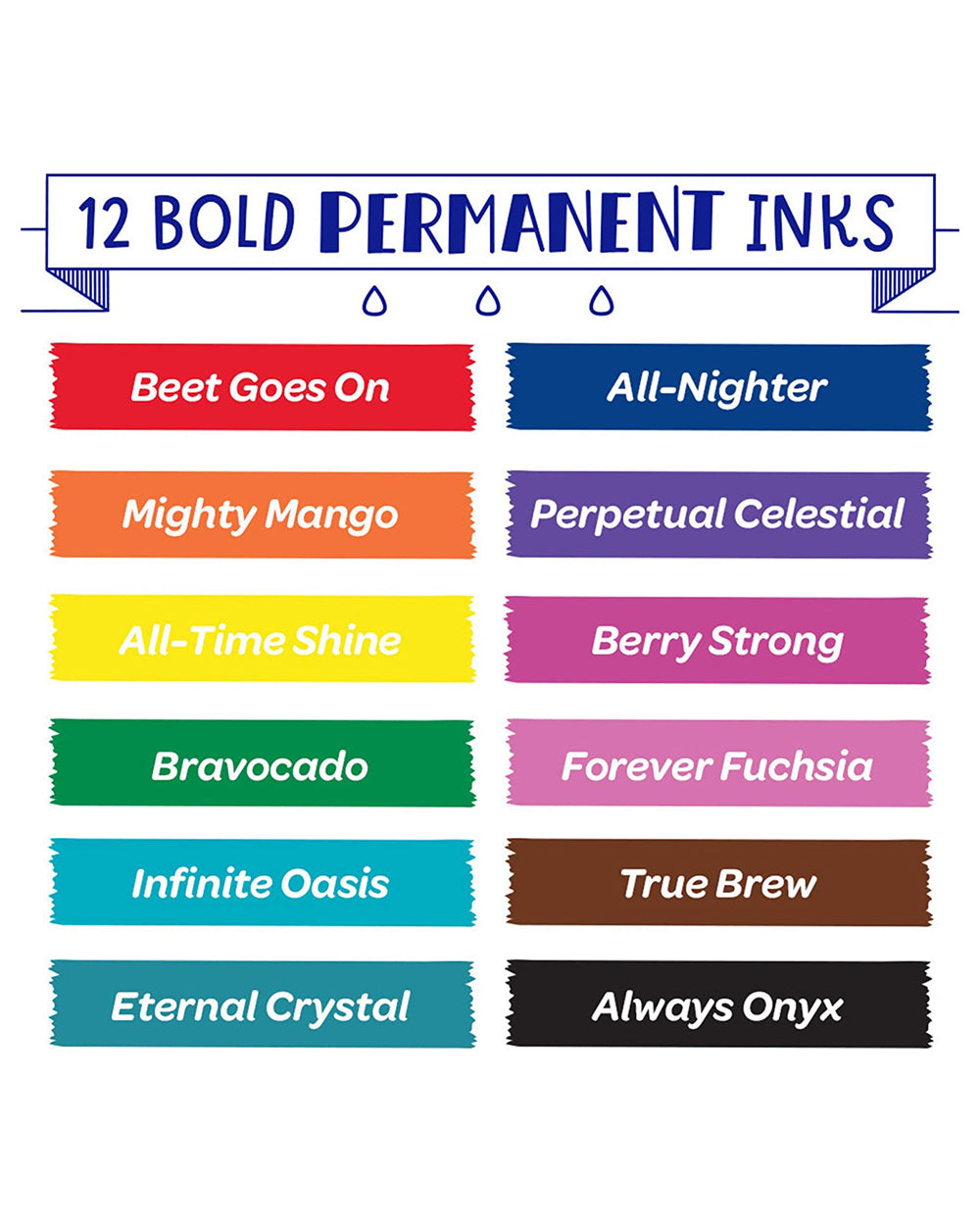 Crayola Permanent Markers Water Based Pack of 12